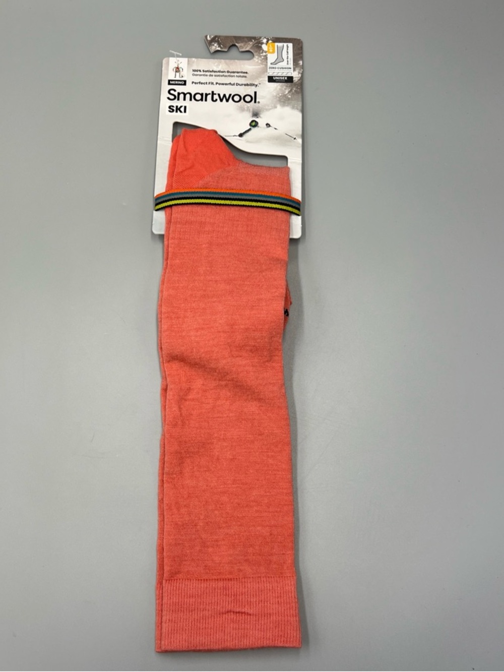 Smartwool Ski Over-The-Calf Merino Zero Cusion Socks, Unisex Sz Large (9-11.5)